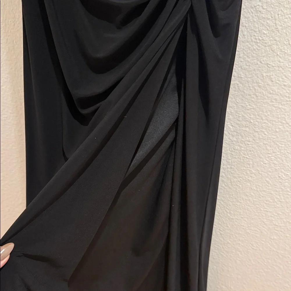 Xscape Black Strapless Ruffle Dress - Picture 6 of 10